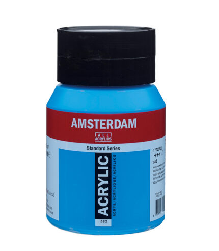 Ακρυλικό Χρώμα Ζωγραφικής Amsterdam Standard Series Acrylic Jar 500 ml Manganese blue phthalo 582