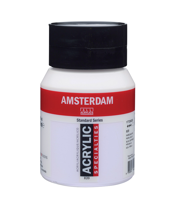 Ακρυλικό Χρώμα Ζωγραφικής Amsterdam Standard Series Acrylic Jar 500 ml Pearl Blue 820
