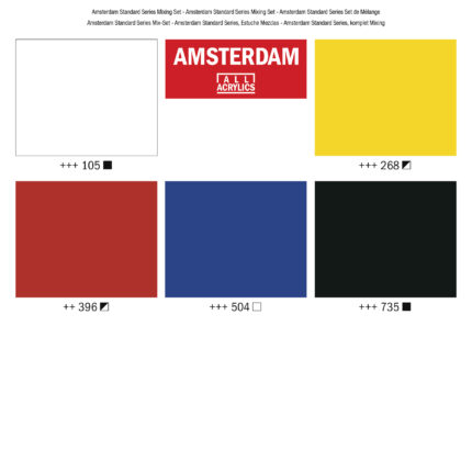 Ακρυλικό Χρώμα Ζωγραφικής Amsterdam Standard Series Acrylics Mixing Set - 5 x 120 ml
