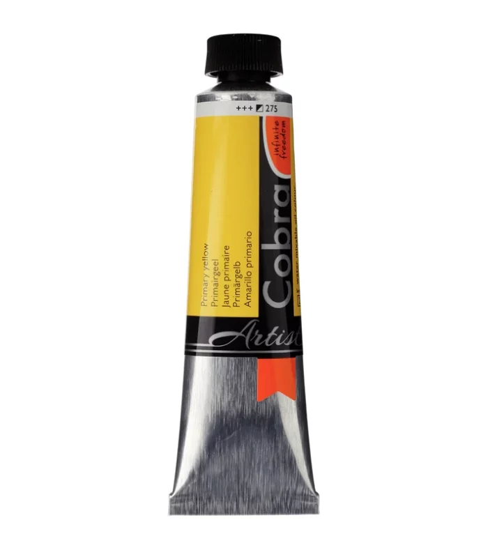 Cobra Artist Water Mixable Oil Colour Tube 40 ml Primary yellow 275
