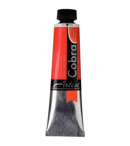 Cobra Artist Water Mixable Oil Colour Tube 40 ml Cadmium red medium 314