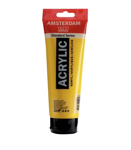 Ακρυλικό Χρώμα Ζωγραφικής Amsterdam Standard Series Acrylic Tube 250 ml Azo yellow light 268