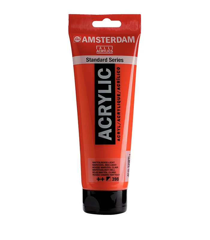 Ακρυλικό Χρώμα Ζωγραφικής Amsterdam Standard Series Acrylic Tube 250 ml Naphthol red light 398