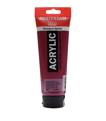 Ακρυλικό Χρώμα Ζωγραφικής Amsterdam Standard Series Acrylic Tube 250 ml Permanent red violet 567