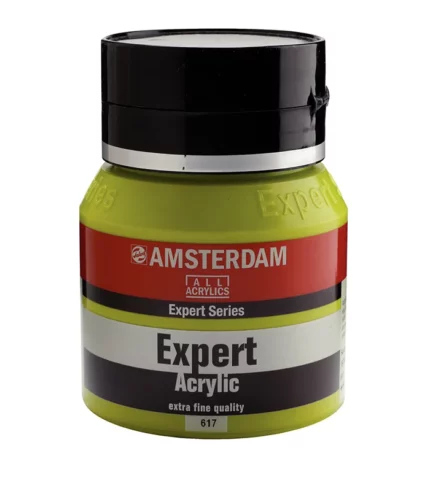 Ακρυλικό Χρώμα Ζωγραφικής Amsterdam Expert Series Acrylic Jar 400 ml Yellowish Green 617