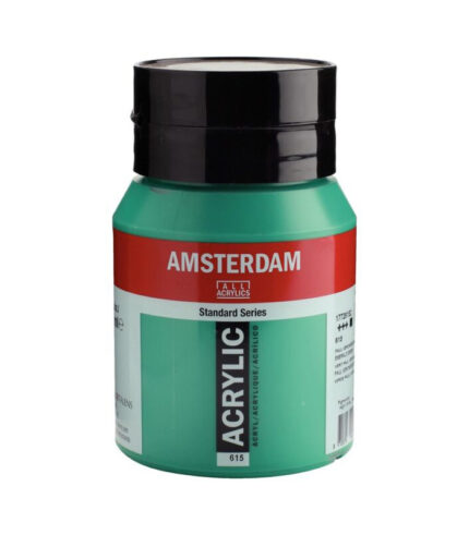 Ακρυλικό Χρώμα Ζωγραφικής Amsterdam Standard Series Acrylic Jar 500 ml Emerald Green 615